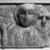 Coptic. <em>Bust of a Saint</em>, 4th-5th century C.E. Limestone, pigment, 8 1/4 x 10 15/16 x 4 1/8 in. (21 x 27.8 x 10.5 cm). Brooklyn Museum, Charles Edwin Wilbour Fund, 55.2.3. Creative Commons-BY (Photo: Brooklyn Museum, 55.2.3_bw.jpg)