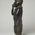 Edo. <em>Figure of a Hornblower</em>, ca. 1504-50. Copper alloy, iron, 24 1/2 x 8 1/2 x 6 in. (62.2 x 21.6 x 15.2 cm). Brooklyn Museum, Gift of Mr. and Mrs. Alastair B. Martin, the Guennol Collection, 55.87. Creative Commons-BY (Photo: Brooklyn Museum, 55.87_left_PS11.jpg)