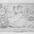 John Flaxman (British, 1755-1826). <em>Drawing for Pope's Illiad</em>. Ink on paper, 6 3/4 x 14 in. (17.1 x 35.6 cm). Brooklyn Museum, Gift of Emily Winthrop Miles, 55.9.27 (Photo: Brooklyn Museum, 55.9.27_bw.jpg)