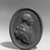 Wedgwood & Bentley (1768-1780). <em>Medallion,  George III</em>, ca.1780. Basaltes, 3 1/4 × 1/2 × 4 1/8 in. (8.3 × 1.3 × 10.5 cm). Brooklyn Museum, Gift of Emily Winthrop Miles, 55.9.7b. Creative Commons-BY (Photo: Brooklyn Museum, 55.9.7b_acetate_bw.jpg)