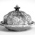Lyman Fenton & Co. (American, 1849-1852). <em>Butter Dish</em>, ca 1850. Rockingham glazed earthenware, 5 1/4, diameter: 7 3/4 in.  (13.3 x 19.7 cm). Brooklyn Museum, Gift of Mr. and Mrs. Samuel Schwartz, 56.178a-c. Creative Commons-BY (Photo: Brooklyn Museum, 56.178a-c_bw.jpg)