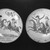 David Spinner (American, 1758-1811). <em>Pie Plate</em>, ca. 1800. Glazed earthenware, Height: 2 in.  (5.1 cm);. Brooklyn Museum, Gift of Huldah Cail Lorimer in memory of George Burford Lorimer, 56.5.2. Creative Commons-BY (Photo: , 56.5.2_56.5.8_acetate_bw.jpg)