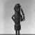Edo. <em>Standing Male Figure</em>, 19th century. Copper alloy, 8 3/4 × 3 1/8 in. (22.2 × 8 cm). Brooklyn Museum, Gift of Arturo and Paul Peralta-Ramos, 56.6.67. Creative Commons-BY (Photo: Brooklyn Museum, 56.6.67_acetate_bw.jpg)