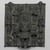 Edo. <em>Relief Plaque</em>, mid-20th century. Copper alloy, Other: 10 1/4 x 9 1/4 in., 13 lb. (26 x 23.5 cm, 5.9kg). Brooklyn Museum, Gift of Arturo and Paul Peralta-Ramos, 56.6.68. Creative Commons-BY (Photo: Brooklyn Museum, 56.6.68_PS1.jpg)