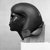  <em>Head from a Female Sphinx</em>, ca. 1876-1842 B.C.E. Chlorite, 15 5/16 x 13 1/8 x 13 15/16 in., 124.5 lb. (38.9 x 33.3 x 35.4 cm, 56.47kg). Brooklyn Museum, Charles Edwin Wilbour Fund, 56.85. Creative Commons-BY (Photo: Brooklyn Museum, 56.85_negG_bw.jpg)