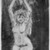 Emil Nolde (German, 1867-1956). <em>Nude Model with Arms Upraised (Akt mit erhobenen Armen)</em>, 1908. Etching, drypoint and tonal effects in sepia ink on heavy wove paper, Image (Plate): 18 1/2 x 12 in. (47 x 30.5 cm). Brooklyn Museum, Carll H. de Silver Fund, 57.194.2 (Photo: Brooklyn Museum, 57.194.2_bw_IMLS.jpg)