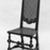 American. <em>Side Chair</em>, ca. 1710-20. Walnut, 45 1/2 x 17 1/2 x 14 3/4 in. (115.6 x 44.5 x 37.5 cm). Brooklyn Museum, Gift of Ironton Austin Kelly, III, 57.211.3. Creative Commons-BY (Photo: Brooklyn Museum, 57.211.3_view2_acetate_bw.jpg)