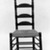 American. <em>Side Chair</em>, ca. 1710. Paint, 49 1/2 x 20 x 16 in. (125.7 x 50.8 x 40.6 cm). Brooklyn Museum, Gift of Ironton Austin Kelly, III, 57.211.4. Creative Commons-BY (Photo: Brooklyn Museum, 57.211.4_view2_acetate_bw.jpg)