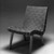 Jens Risom (American, born Denmark, 1916-2016). <em>Lounge Chair, Model 654W</em>, Designed 1941; Manufactured ca. 1946. Birch, cotton webbing, 29 3/4 x 19 7/8 x 28 in.  (75.6 x 50.5 x 71.1 cm). Brooklyn Museum, Gift of the artist, 58.121. Creative Commons-BY (Photo: Brooklyn Museum, 58.121_front_bw_IMLS.jpg)