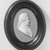 Josiah Wedgwood & Sons Ltd. (founded 1759). <em>Portrait Medallion</em>, ca. 1780. Jasperware, hardwood Brooklyn Museum, Gift of Emily Winthrop Miles, 58.194.36. Creative Commons-BY (Photo: Brooklyn Museum, 58.194.36_acetate_bw.jpg)
