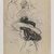 George Benjamin Luks (American, 1867-1933). <em>Recto: Man Reading; Verso: Young Girl</em>, n.d. Black conte crayon on beige, medium thick, slightly textured wove paper, Sheet: 7 7/16 x 4 3/4 in. (18.9 x 12.1 cm). Brooklyn Museum, Dick S. Ramsay Fund, 58.43.1a-b (Photo: Brooklyn Museum, 58.43.1b_IMLS_PS3.jpg)