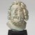  <em>Head from a Statuette of Zeus Serapis</em>, 1st century C.E. Faience, 3 7/8 x 2 7/8 x 2 3/8 in. (9.8 x 7.3 x 6 cm). Brooklyn Museum, Charles Edwin Wilbour Fund, 58.79.1. Creative Commons-BY (Photo: Brooklyn Museum, 58.79.1_PS9.jpg)