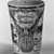 Victoria Porcelain Factory. <em>Tumbler</em>, ca. 1900. Porcelain, 3 3/4 × 2 5/8 in. (9.5 × 6.7 cm). Brooklyn Museum, Gift of Arthur Fischer, 58.99. Creative Commons-BY (Photo: Brooklyn Museum, 58.99_view3_bw.jpg)