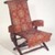 George Jacob Hunzinger (American, born Germany, 1835-1898). <em>Reclining Armchair</em>, patented February 6, 1866. Walnut, various woods, original fringe, late 19th century second show cover, original upholstery retained below on armrests Brooklyn Museum, Bequest of Elsie Patchen Halstead, 60.133.2. Creative Commons-BY (Photo: Brooklyn Museum, 60.133.2.jpg)