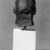 Egyptian. <em>Head of a Kushite Ruler</em>, ca. 716-702 B.C.E. Green schist, 2 3/4 x 2 1/16 x 2 9/16 in. (7 x 5.3 x 6.5 cm). Brooklyn Museum, Charles Edwin Wilbour Fund, 60.74. Creative Commons-BY (Photo: Brooklyn Museum, 60.74_NegC_bw_SL4.jpg)