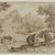 Attributed to Claude Gellée called Claude Lorrain (French, ca. 1604-1682). <em>[Untitled] (Study of a Landscape)</em>. Ink and wash on antique laid paper, sheet: 8 11/16 x 14 11/16 in. (22.1 x 37.3 cm). Brooklyn Museum, Gift of Isabel Shults, 61.230.1 (Photo: Brooklyn Museum, 61.230.1_PS9.jpg)