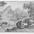 Attributed to Claude Gellée called Claude Lorrain (French, ca. 1604-1682). <em>[Untitled] (Study of a Landscape)</em>. Ink and wash on antique laid paper, sheet: 8 11/16 x 14 11/16 in. (22.1 x 37.3 cm). Brooklyn Museum, Gift of Isabel Shults, 61.230.1 (Photo: Brooklyn Museum, 61.230.1_bw.jpg)
