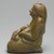  <em>Bottle in the Form of a Mother and Child</em>, ca. 1336-1295 B.C.E. Steatite, glaze, Height: 4 7/16 in. (11.3 cm). Brooklyn Museum, Charles Edwin Wilbour Fund, 61.9. Creative Commons-BY (Photo: Brooklyn Museum, 61.9_profile_left_PS2.jpg)