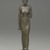  <em>Statuette of Goddess Neith</em>, 664–525 B.C.E. Bronze, 11 x 2 1/4 x 3 in. (27.9 x 5.7 x 7.6 cm). Brooklyn Museum, Gift of Dr. Dorin Ischlondsky, 62.1. Creative Commons-BY (Photo: Brooklyn Museum, 62.1_front_PS2.jpg)