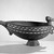Makira Islander. <em>Bird Bowl (Apira Ni Mwane)</em>, early 20th century. Wood, nautilus shell, parinarium nut paste, 7 x 16 1/4 x 6 1/4 in. (17.8 x 41.3 x 15.9 cm). Brooklyn Museum, Carll H. de Silver Fund, 62.29. Creative Commons-BY (Photo: Brooklyn Museum, 62.29_acetate_bw.jpg)
