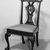 American. <em>Side Chair, One of Set</em>, ca. 1760-1770. Carved mahogany, Chippendale style, 33 1/2 x 24 x 21 1/2 in. (85.1 x 61 x 54.6 cm). Brooklyn Museum, Dick S. Ramsay Fund, 62.3.3. Creative Commons-BY (Photo: Brooklyn Museum, 62.3.3_threequarter_acetate_bw.jpg)