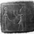  <em>King with Sistra (Rattles) before Hathor</em>, 3rd century B.C.E. Basalt, 7 3/4 x 8 11/16 x 3 1/8 in. (19.7 x 22 x 8 cm). Brooklyn Museum, Charles Edwin Wilbour Fund, 62.46. Creative Commons-BY (Photo: Brooklyn Museum, 62.46_NegA_bw_SL4.jpg)