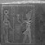  <em>King with Sistra (Rattles) before Hathor</em>, 3rd century B.C.E. Basalt, 7 3/4 x 8 11/16 x 3 1/8 in. (19.7 x 22 x 8 cm). Brooklyn Museum, Charles Edwin Wilbour Fund, 62.46. Creative Commons-BY (Photo: Brooklyn Museum, 62.46_negC_bw_IMLS.jpg)