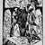 Lyonel Feininger (American, 1871-1956). <em>Promenaders (Spaziergauger)</em>, 1918. Woodcut on (imitation) Japan paper, Image: 14 9/16 x 11 1/2 in. (37 x 29.2 cm). Brooklyn Museum, Dick S. Ramsay Fund, 62.59.3. © artist or artist's estate (Photo: Brooklyn Museum, 62.59.3_acetate_bw.jpg)
