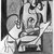 Arshile Gorky (American, born Van Province, Ottoman Empire (present-day Turkey), c. 1904-1948). <em>Painter and Model</em>, 1931. Lithograph on wove paper, sheet: 17 × 13 15/16 in. (43.2 × 35.4 cm). Brooklyn Museum, Dick S. Ramsay Fund, 63.116.5. © artist or artist's estate (Photo: Brooklyn Museum, 63.116.5_bw_SL1.jpg)