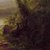Frederic Edwin Church (American, 1826-1900). <em>Tropical Scenery</em>, 1873. Oil on canvas, Frame: 56 1/2 × 77 3/4 × 5 3/8 in., 128 lb. (143.5 × 197.5 × 13.7 cm, 58.06kg). Brooklyn Museum, Dick S. Ramsay Fund, 63.150 (Photo: Brooklyn Museum, 63.150_detail_SL3.jpg)