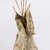 Arapaho. <em>Miniature Tipi with Painted Battlescene</em>, late 19th century. Hide, pigment, wood, 22 13/16 x 13 x 13 in. (57.9 x 33 x 33 cm). Brooklyn Museum, Dick S. Ramsay Fund, 63.201.8. Creative Commons-BY (Photo: Brooklyn Museum, 63.201.8_front_PS22.jpg)