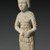  <em>Standing Woman</em>, 20th century (probably). Limestone, pigment, 16 9/16 x 6 1/16 x 3 11/16 in. (42.1 x 15.4 x 9.3 cm). Brooklyn Museum, Charles Edwin Wilbour Fund, 63.36. Creative Commons-BY (Photo: Brooklyn Museum, 63.36_threequarter_PS2.jpg)