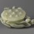  <em>Carved white jade flower form bowl and cover with stand</em>, 19th century. Jade, wood, 5 x 11.5cm. Brooklyn Museum, Gift of Mrs. Walter N. Rothschild, 63.6.43. Creative Commons-BY (Photo: Brooklyn Museum, 63.6.43_front_PS4.jpg)