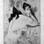 Emil Orlik (Austrian, 1870-1932). <em>Small Nude with Flowers</em>. Etching and roulette on laid paper, 3 1/2 x 2 1/2 in. (8.9 x 6.4 cm). Brooklyn Museum, Gift of The Louis E. Stern Foundation, Inc., 64.101.290 (Photo: Brooklyn Museum, 64.101.290_bw.jpg)