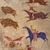 Cotsiogo (Cadzi Cody) (Shoshone, 1866-1912). <em>Painted Elk Hide</em>, ca. 1900. Elk hide, pigment, 81 x 78 in. (205.7 x 198.1 cm). Brooklyn Museum, Dick S. Ramsay Fund, 64.13. Creative Commons-BY (Photo: Brooklyn Museum, 64.13_detail5_SL4.jpg)