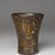 Inca. <em>Kero Cup</em>, late 16th-17th century. Wood with pigment inlay, 7 13/16 x 6 1/2in. (19.8 x 16.5cm). Brooklyn Museum, Gift of Dr. Werner Muensterberger, 64.210.2. Creative Commons-BY (Photo: Brooklyn Museum, 64.210.2_PS6.jpg)