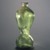 Louis Comfort Tiffany (American, 1848-1933). <em>Vase</em>, ca. 1900. Green glass, 10 x 3 1/4 in. (25.4 x 8.3 cm). Brooklyn Museum, Gift of Mrs. Anthony Tamburro in memory of her father, Rene de Quelin, 64.246.7. Creative Commons-BY (Photo: Brooklyn Museum, 64.246.7.jpg)