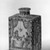 Unknown. <em>Tea Caddy</em>, ca. 1698. Tin-glazed earthenware (delftware), 6 5/8 x 4 1/2 x 3 in. (16.8 x 11.4 x 7.6 cm). Brooklyn Museum, Purchased with funds given by anonymous donors, 64.3.4a-b. Creative Commons-BY (Photo: Brooklyn Museum, 64.3.4_acetate_bw.jpg)