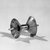  <em>Ear Spool</em>., 1 1/2 x 1 3/4 in. (3.8 x 4.4 cm). Brooklyn Museum, By exchange, 64.33.2a-b. Creative Commons-BY (Photo: Brooklyn Museum, 64.33.2a-b_view1_acetate_bw.jpg)
