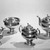 William Thomson (working 1809-1845). <em>Teapot</em>, ca. 1820. Silver, 8 3/4 x 12 5/8 in. (22.2 x 32.1 cm). Brooklyn Museum, Gift of Mrs. Chester Dale, 64.76.1. Creative Commons-BY (Photo: , 64.76.1_64.76.2_64.76.3_64.76.4_acetate_bw.jpg)