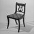 Ernest F. Hagen Furniture and Antiques. <em>Side Chair</em>, ca. 1926. Mahogany, metal, modern damask upholstery, 31 1/4 x 18 x 19 1/2 in. (79.4 x 45.7 x 49.5 cm). Brooklyn Museum, Bequest of H. Randolph Lever, 64.80.22. Creative Commons-BY (Photo: Brooklyn Museum, 64.80.22_bw_IMLS.jpg)