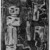 Louise Nevelson (American, born Ukraine, 1899-1988). <em>Jungle Figures II</em>, 1952-1954. Etching on paper, sheet: 20 3/8 x 25 1/4 in. (51.8 x 64.1 cm). Brooklyn Museum, Gift of Louise Nevelson, 65.22.16. © artist or artist's estate (Photo: Brooklyn Museum, 65.22.16_acetate_bw.jpg)