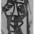 Christian Rohlfs (German, 1849-1939). <em>Large Head (Grosser Kopf)</em>, 1922. Color woodcut in burgundy on wove paper, Image: 17 13/16 x 10 in. (45.2 x 25.4 cm). Brooklyn Museum, A. Augustus Healy Fund, 65.23.5 (Photo: Brooklyn Museum, 65.23.5_acetate_bw.jpg)