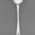 J.D.W.. <em>Spoon</em>, ca. 1795. Silver, 5 1/2 in. (14 cm). Brooklyn Museum, Gift of Charles R. S. Leckie, 67.56.8. Creative Commons-BY (Photo: Brooklyn Museum, 67.56.8_back_bw.jpg)