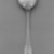 Thaddeus Keeler. <em>Spoon</em>, ca. 1810. Silver, 5 1/2 in. (14 cm). Brooklyn Museum, Gift of Charles R. S. Leckie, 67.56.9. Creative Commons-BY (Photo: Brooklyn Museum, 67.56.9_back_bw.jpg)