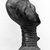 Akan. <em>Funerary Portrait Head</em>, late 19th or early 20th century. Buffware, reduced-fired, encrustation, wood, height: 6 3/8 in. (16.3 cm). Brooklyn Museum, Caroline A.L. Pratt Fund, 68.10.1. Creative Commons-BY (Photo: Brooklyn Museum, 68.10.1_side_bw.jpg)