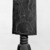 Fante. <em>Doll (Akuaba)</em>, late 19th or early 20th century. Carved wood, coffee beans, incised, (height: 35.5 cm). Brooklyn Museum, Caroline A.L. Pratt Fund, 68.10.2. Creative Commons-BY (Photo: Brooklyn Museum, 68.10.2_back_bw.jpg)