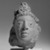  <em>Male Head with Turban</em>, ca. 4th-5th century. Terracotta, 5 1/2 x 2 3/4 in. (14 x 7 cm). Brooklyn Museum, Gift of Dr. Bertram H. Schaffner, 69.127.3. Creative Commons-BY (Photo: Brooklyn Museum, 69.127.3_bw.jpg)