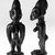Yorùbá artist. <em>Female twin figure (Ère Ìbejì)</em>, 19th or 20th century. Wood, pigment, 10 13/16 in.  (27.4 cm). Brooklyn Museum, Gift of Merton D. Simpson to the Jennie Simpson Educational Collection of African Art, 69.133.10. Creative Commons-BY (Photo: , 69.133.9_69.133.10_bw.jpg)