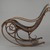 Michael Thonet (1796-1871). <em>Rocking Chair, Model #1</em>, Designed ca. 1860, manufactured ca. 1900. Copper beech, leather, 39 1/4 x 22 1/2 x 45 in. (99.7 x 57.2 x 114.3 cm). Brooklyn Museum, Caroline A.L. Pratt Fund, 69.79.1. Creative Commons-BY (Photo: Brooklyn Museum, 69.79.1_profile_PS6.jpg)